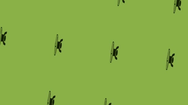 анімація людини, що практикує значок йоги на зеленому фоні
 - Кадри, відео