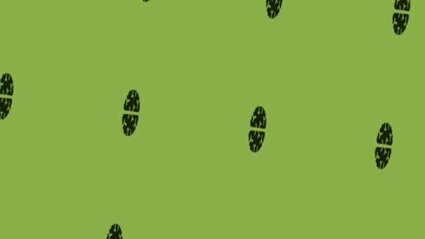 rotující animace ikon mozku na zeleném pozadí - Záběry, video
