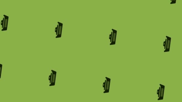 fiação clipboard ícone animação no fundo verde - Filmagem, Vídeo