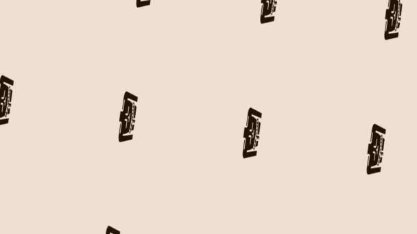 анимация иконки мужского туловища, вращающейся на светлом фоне пастели - Кадры, видео
