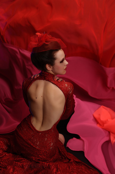 Woman in red - Foto, Imagem