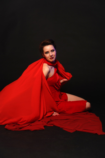 Woman in red - Photo, image