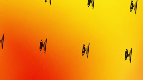 animace ikony poháru s otočením na oranžové a žluté - Záběry, video