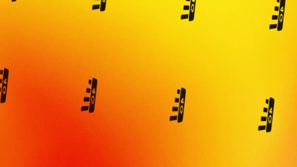 animazione icona rotante 4g su arancione e giallo - Filmati, video
