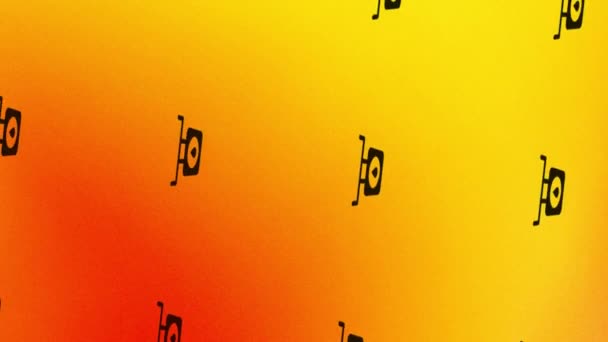 обертання масштабів іконок анімації на помаранчевому і жовтому
 - Кадри, відео