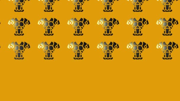 анімація чорної футуристичної броні на жовтому
 - Кадри, відео