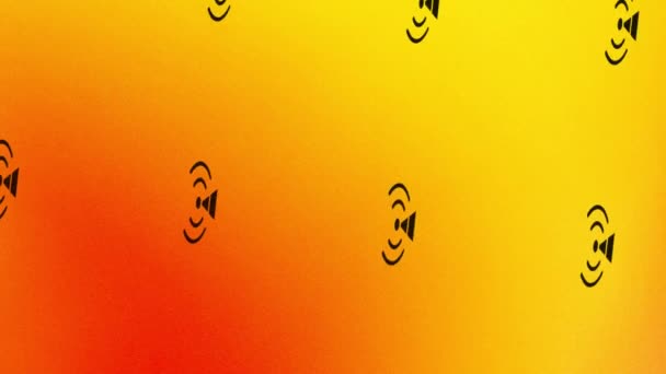 turuncu ve sarı renkte dönen sinyal kulesi simgesi canlandırması - Video, Çekim