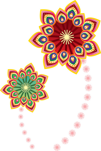 Flower pattern wallpaper design - Vector, Imagen