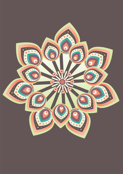 Flower pattern wallpaper design - ベクター画像