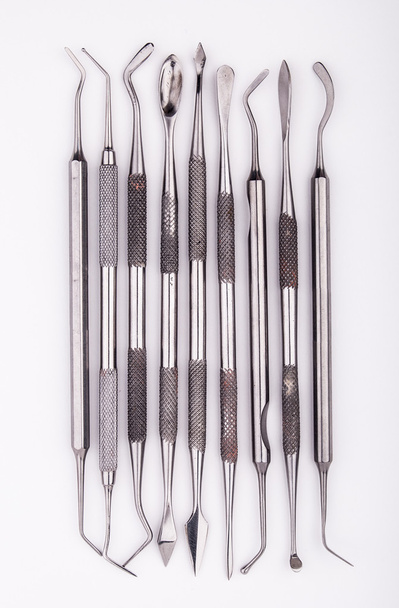 close up dental instruments. - Zdjęcie, obraz