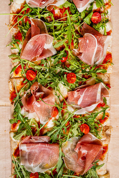 italian pizza on the wooden board - Photo, Image