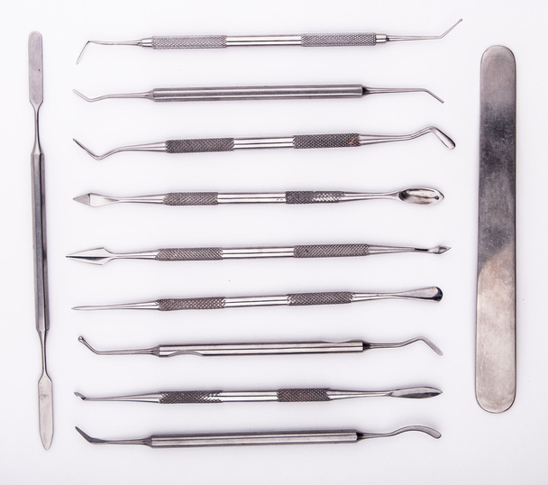 close up dental instruments. - Foto, Bild