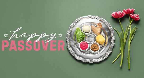 Greeting card for Passover celebration  - Zdjęcie, obraz
