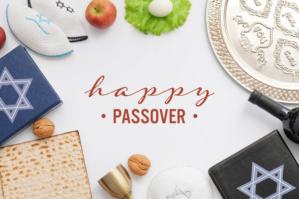 Beautiful greeting card for Happy Passover - Photo, Image