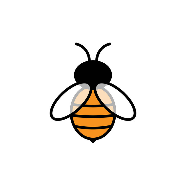 Conceptos de abeja logo vector gráfico abstracto plantilla - Vector, Imagen