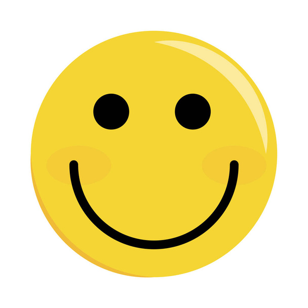 smiley emoji feliz 90s - Vector, imagen