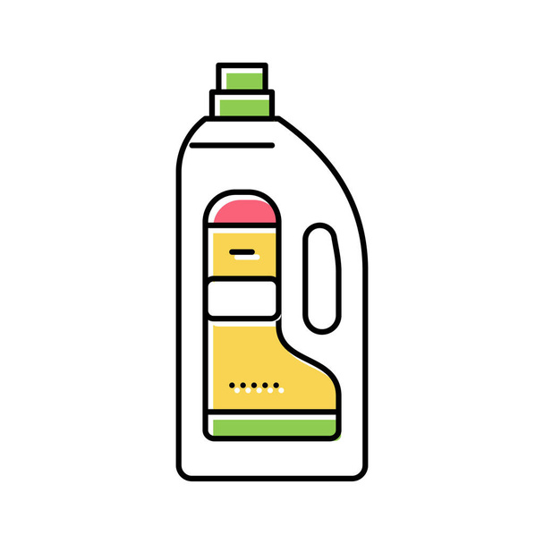 illustration vectorielle d'icône de couleur de bouteille de poudre bébé - Vecteur, image