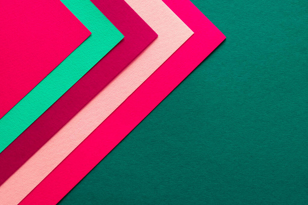 Papel abstrato - fundo colorido, design criativo de papel de parede de papel. Geometria saturada brilhante. - Foto, Imagem