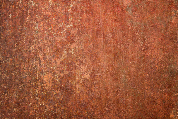 rusty metal texture, rustic background. brown steel plate - Photo, Image