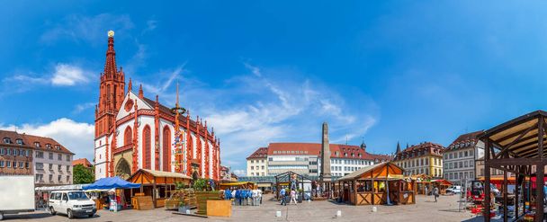 Market Wuerzburg, Bavorsko, Německo  - Fotografie, Obrázek