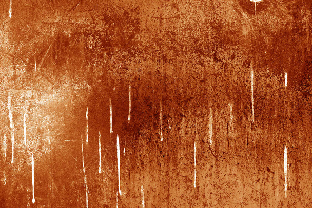 Grungy rusty metal surface as background in orange tone. Background and texture.       - Zdjęcie, obraz
