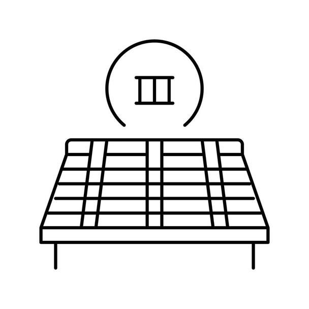 third stage of roof replacement line icon vector illustration - Vector, Image