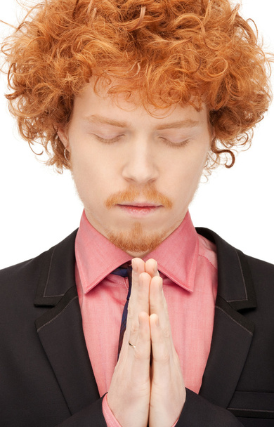 modląc się biznesmen - Zdjęcie, obraz