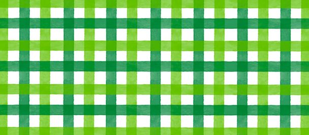 Groene cross line strip achtergrond verf aquarel lijn strepen patroon achtergrond vintge - Foto, afbeelding