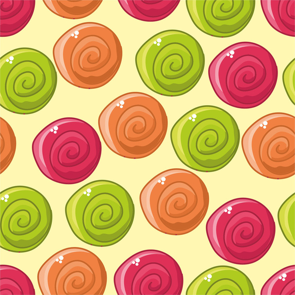 Pattern with candies. - Wektor, obraz