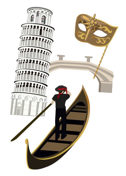 Symbols of Italy - Vector, Image
