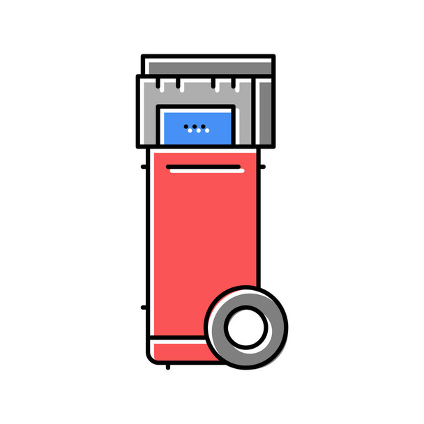 Mobile Luftkompressor Farbe Symbol Vektor Illustration - Vektor, Bild