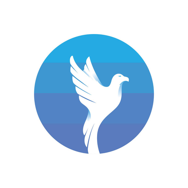 Simple Bird logo icon - Διάνυσμα, εικόνα