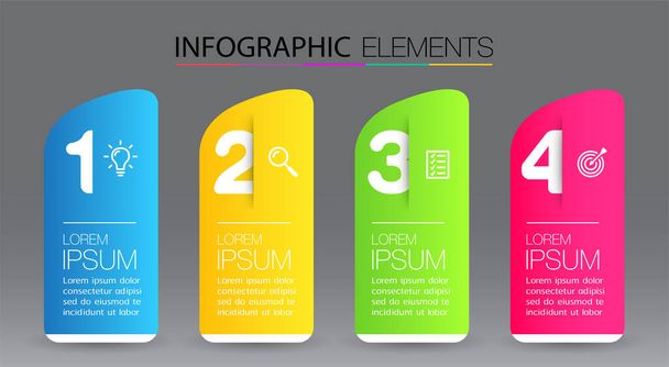 vector set of business infographics elements. - Vector, afbeelding
