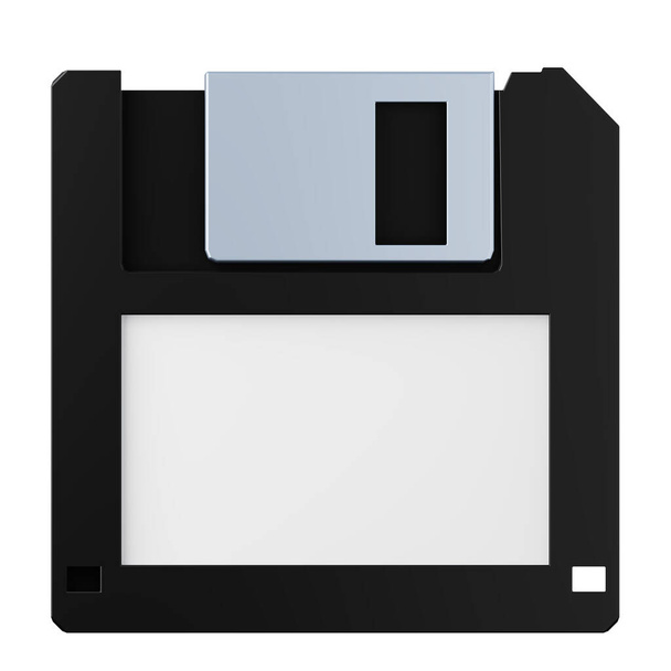 Floppy disk high quality 3D render illustration. Save data information concept icon. - Photo, image