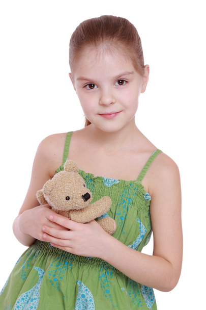 Kid with teddy bear - Foto, immagini