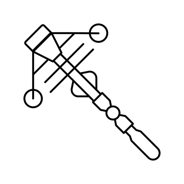 Jagd Armbrustlinie Symbol Vektor Illustration - Vektor, Bild
