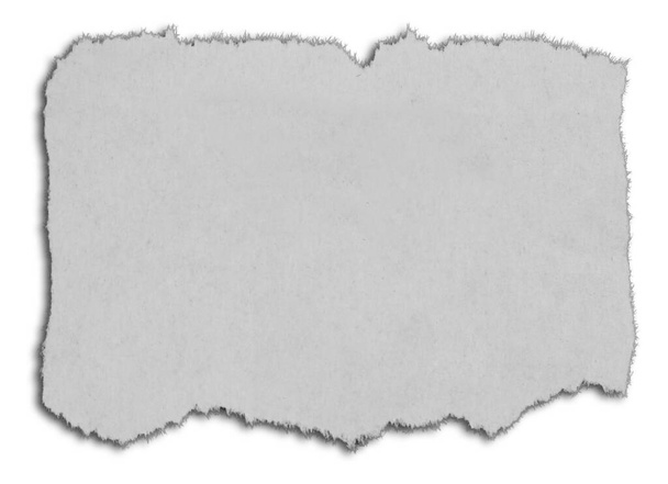 Un pezzo di carta bianca strappata  - Foto, immagini