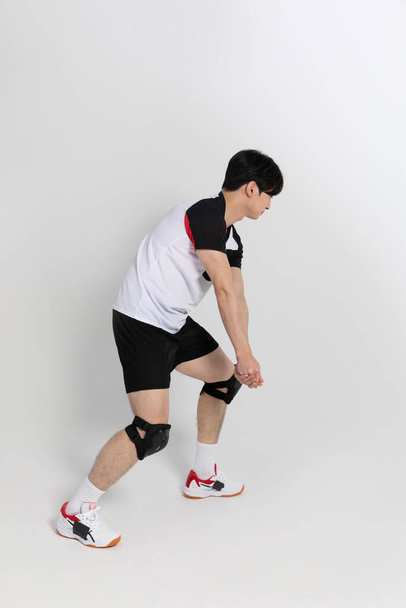 volleyball sports player, asian korean man with toss, tossing motion - Fotó, kép
