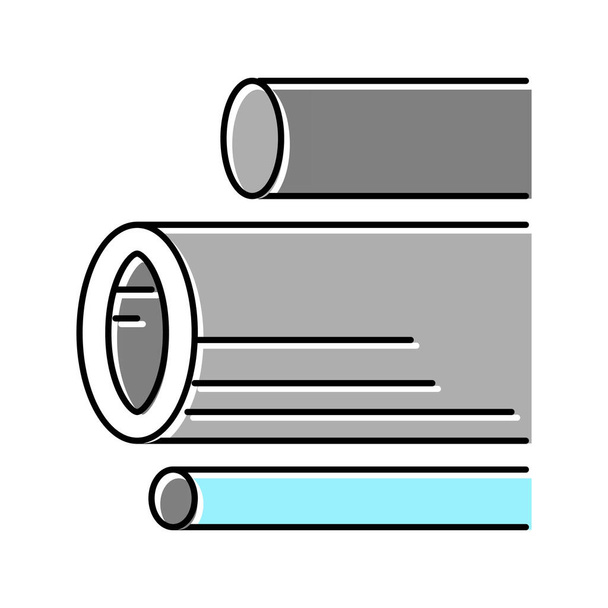 illustration vectorielle d'icône de couleur béton de tuyaux d'eau - Vecteur, image