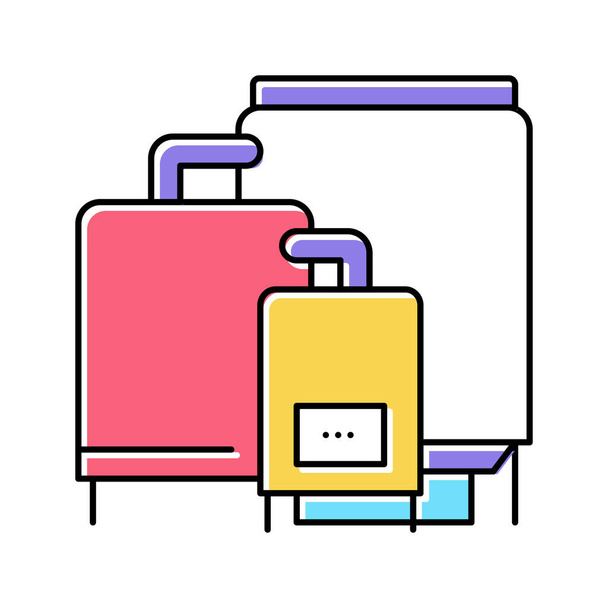 illustrazione vettoriale dell'icona a colori di fabbricazione farmaceutica dei farmaci - Vettoriali, immagini