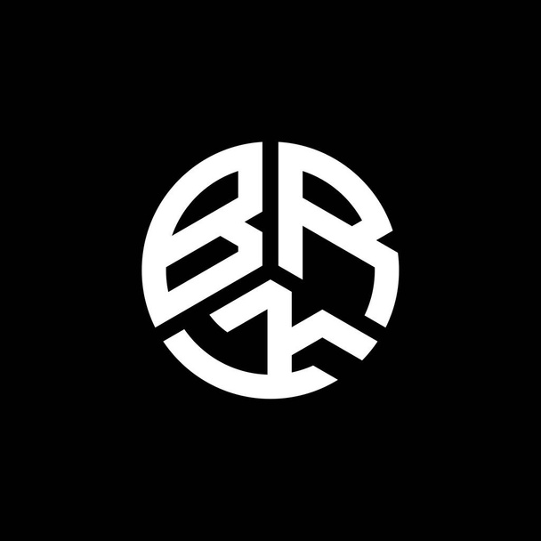 BRK betű logó design fehér háttérrel. BRK kreatív monogram betű logó koncepció. BRK betűtervezés. - Vektor, kép