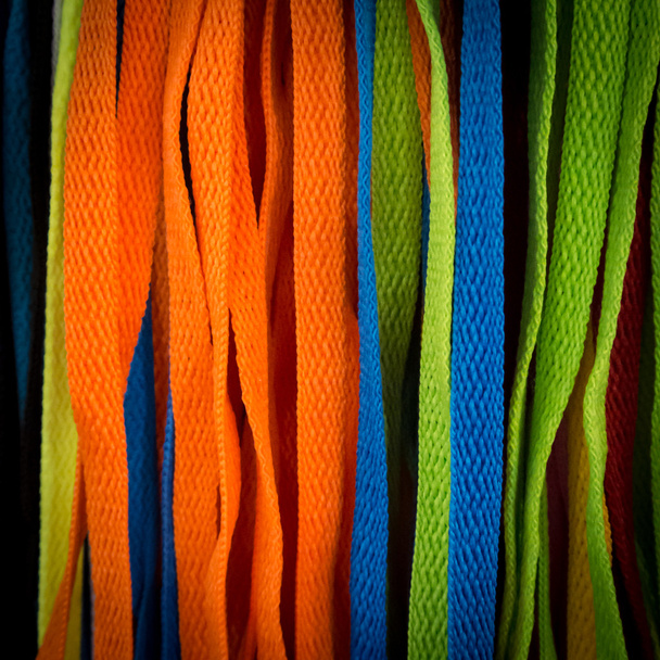 kolorowych sznurowadeł  - Zdjęcie, obraz
