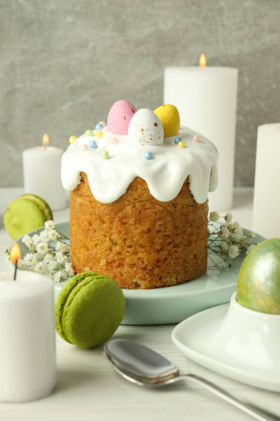 Concept of tasty Easter food, close up - Photo, Image