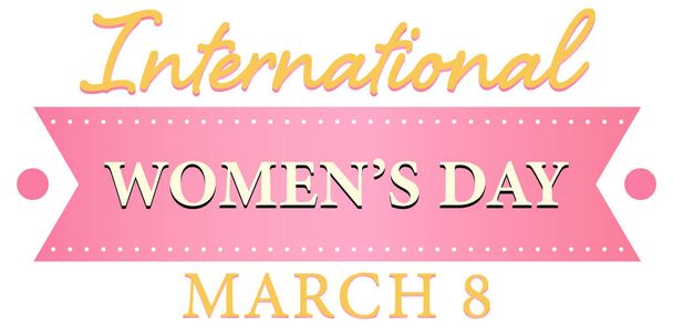 Иллюстрация дизайна постеров Международного женского дня - Вектор,изображение