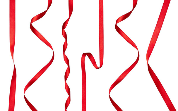 punainen nauha keula juhla koristelu - Valokuva, kuva