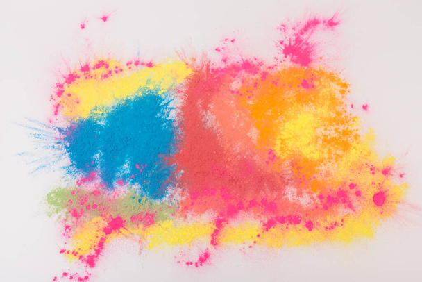 Holi Festivali 'ni kutlayın. Soyut renkli toz arkaplanı. Holi boyası. - Fotoğraf, Görsel