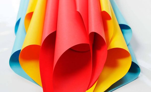 unusual composition of colored paper, abstraction, multi colored paper - Photo, Image