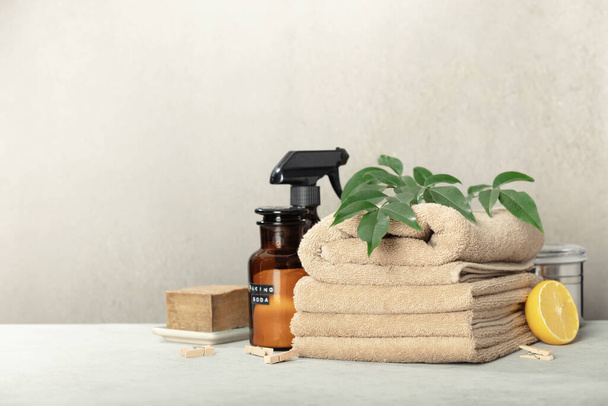 Zero waste concept. Eco friendly products for cleaning and care - Photo, Image