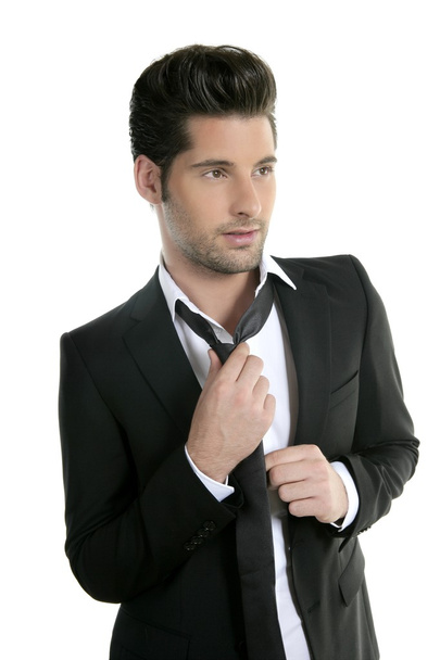Handsome young man suit casual tie suit - Foto, afbeelding