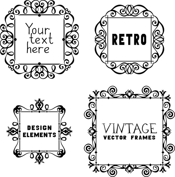 Vintage seamless borders - Vector, Image
